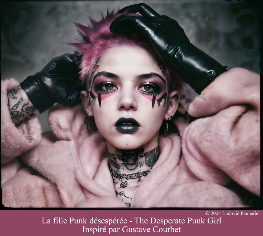 La fille Punk désespérée